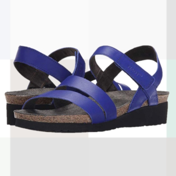 Naot Shoes - NAOT Kayla Blue Cork Sandal Naot Shoes - NAOT Kayla Blue Cork Sandal